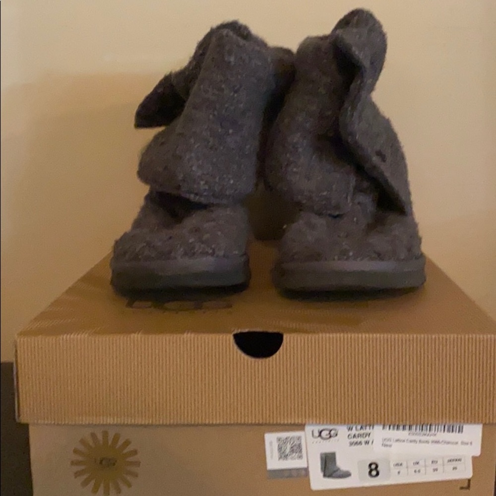 UGG Lattice Cardy Boots in Charcoal